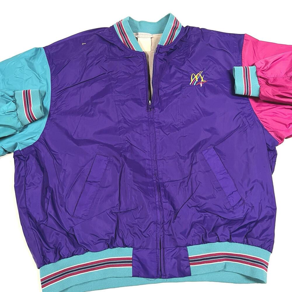 90’s Vintage McDonald’s Color Block Windbreaker Jacket Fits Sz XL RARE - READ - Picture 10 of 11